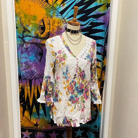 🌈 Wonderful colorful lace top - Picture 4 of 11